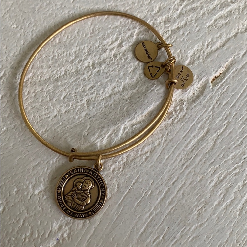 Like new Alex and ani saint anthony bracelet